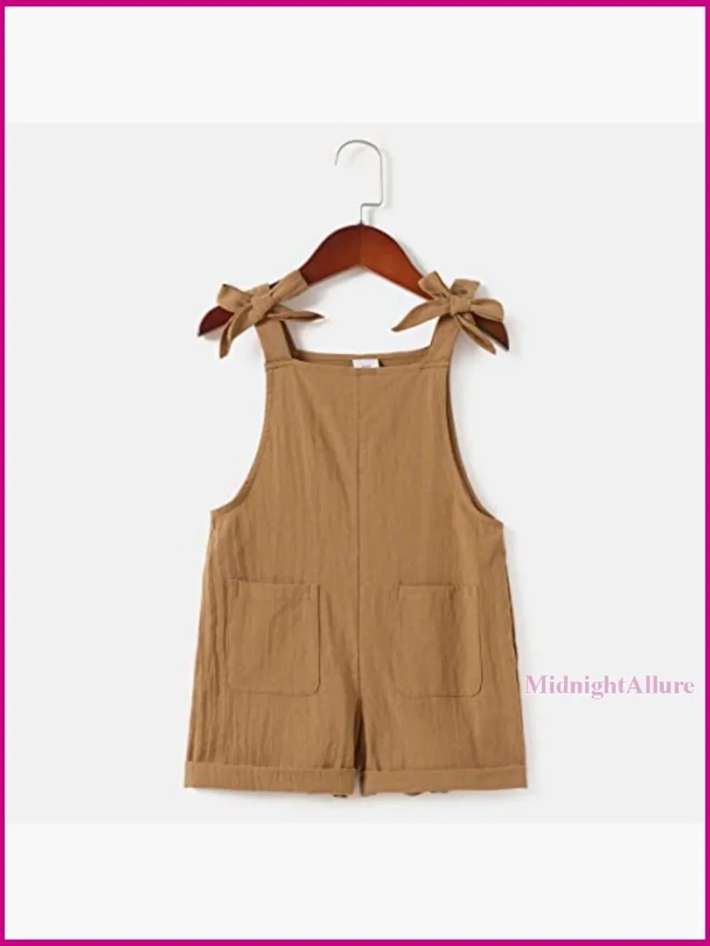 Solid Color Sleeveless Romper Jumpsuit Summer Matching Outfit